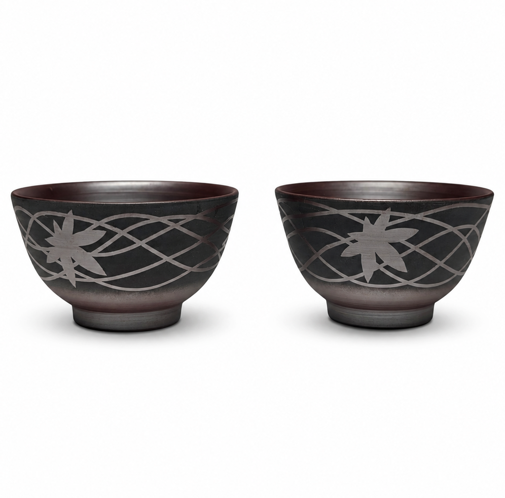 Yunomi Teacup, Banko-Yaki, Pair - Suigetsu Kiln - 80ml