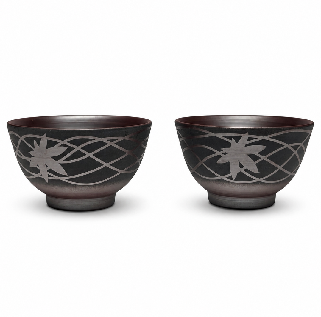 Yunomi Teacup, Banko-Yaki, Pair - Suigetsu Kiln - 80ml