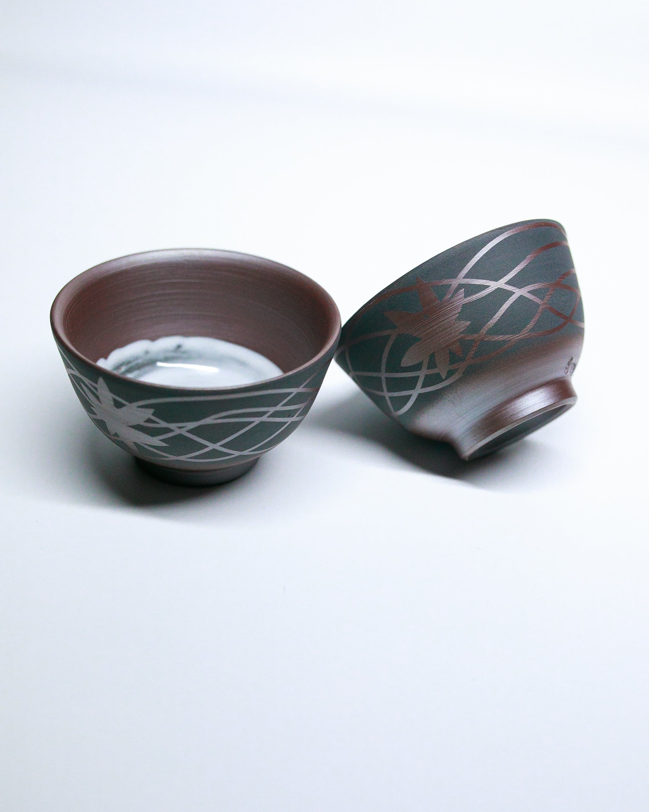 Yunomi Teacup, Banko-Yaki, Pair - Suigetsu Kiln - 80ml