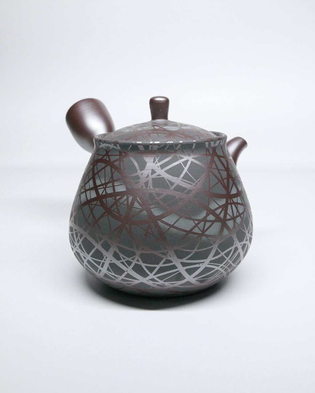 Banko-Yaki Kyusu Teapot, "Black Weaver" - Suigetsu III - 350ml