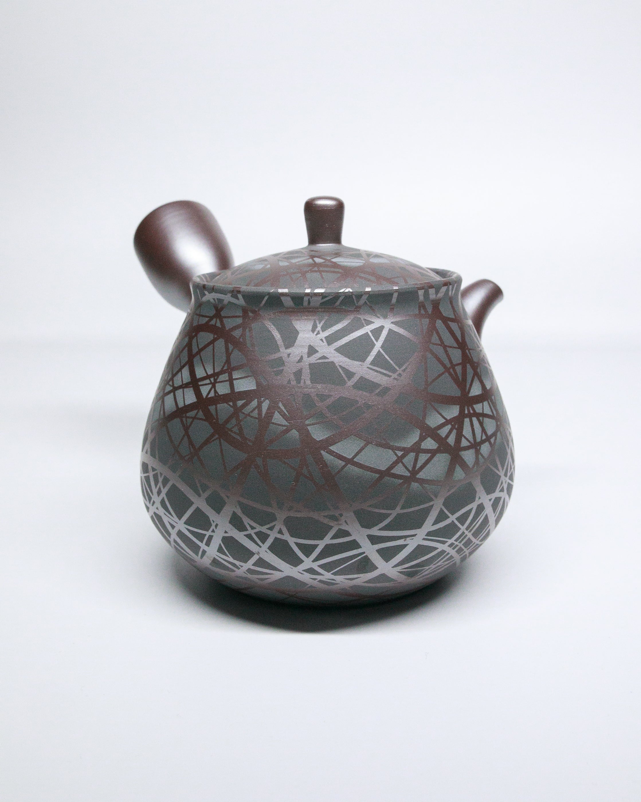 Banko-Yaki Kyusu Teapot, "Black Weaver" - Suigetsu III - 350ml