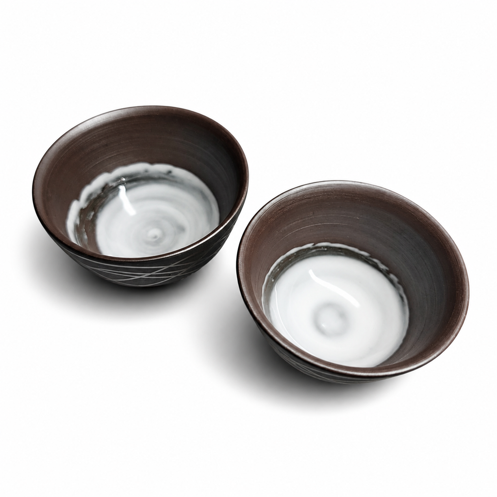 Yunomi Teacup, Banko-Yaki, Pair - Suigetsu Kiln - 80ml