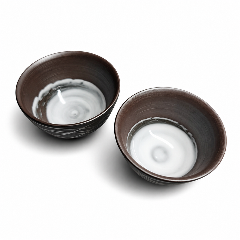 Yunomi Teacup, Banko-Yaki, Pair - Suigetsu Kiln - 80ml