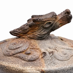 Houhin Teapot Set with Yuzamashi and 6-Pc Yunomi Teacups - Bizen-Yaki - Konishi Toko