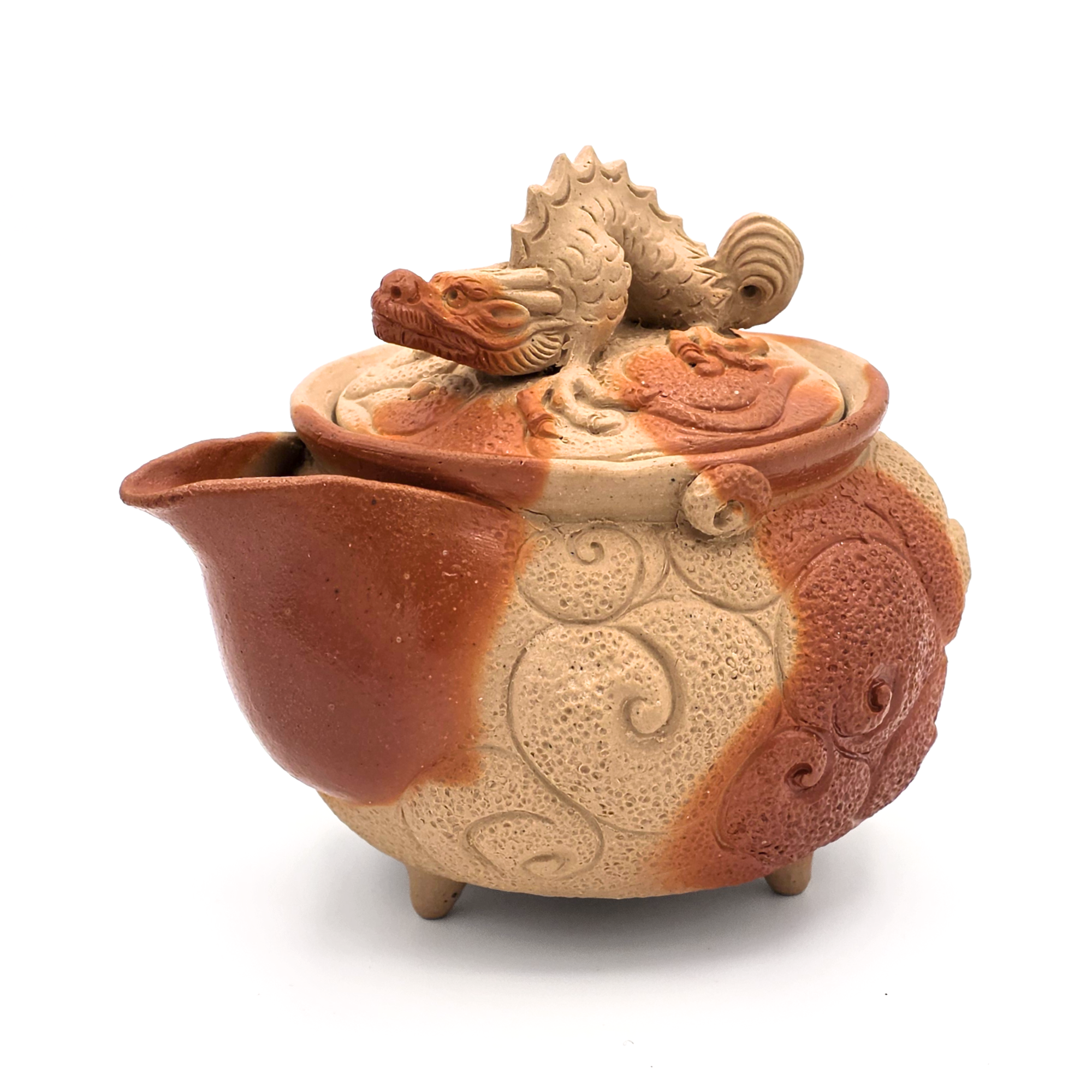 Bizen-Yaki Dragon Carved Hidasuki Houhin - Konishi Tozo - 250ml