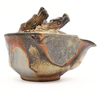 Houhin Teapot with Double Dragon Lid, Bizen-Yaki - Konishi Toko - 220ml
