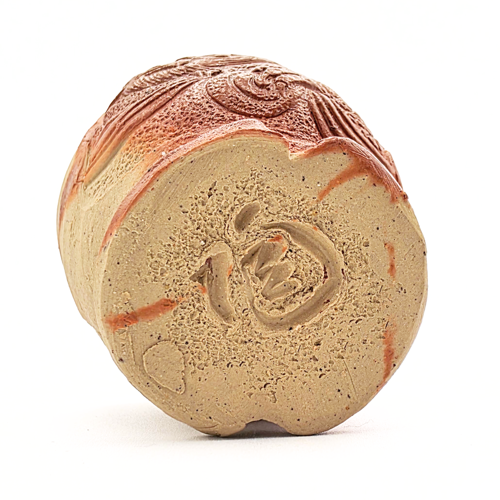 Bizen-Yaki Dragon Motif Teacup - Konishi Tozo - 120ml