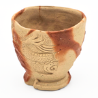 Bizen-Yaki Dragon Motif Teacup - Konishi Tozo - 120ml