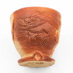 Bizen-Yaki Dragon Motif Teacup - Konishi Tozo - 120ml
