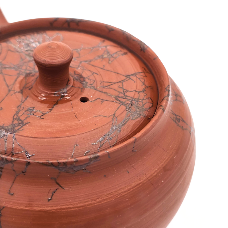 Red Mogake Tokoname-Yaki Kyusu Teapot - Katayama Hakusan - 250ml