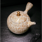 Tokoname-Yaki Kyusu Teapot, White Tenmoku - Shoryu - 270ml