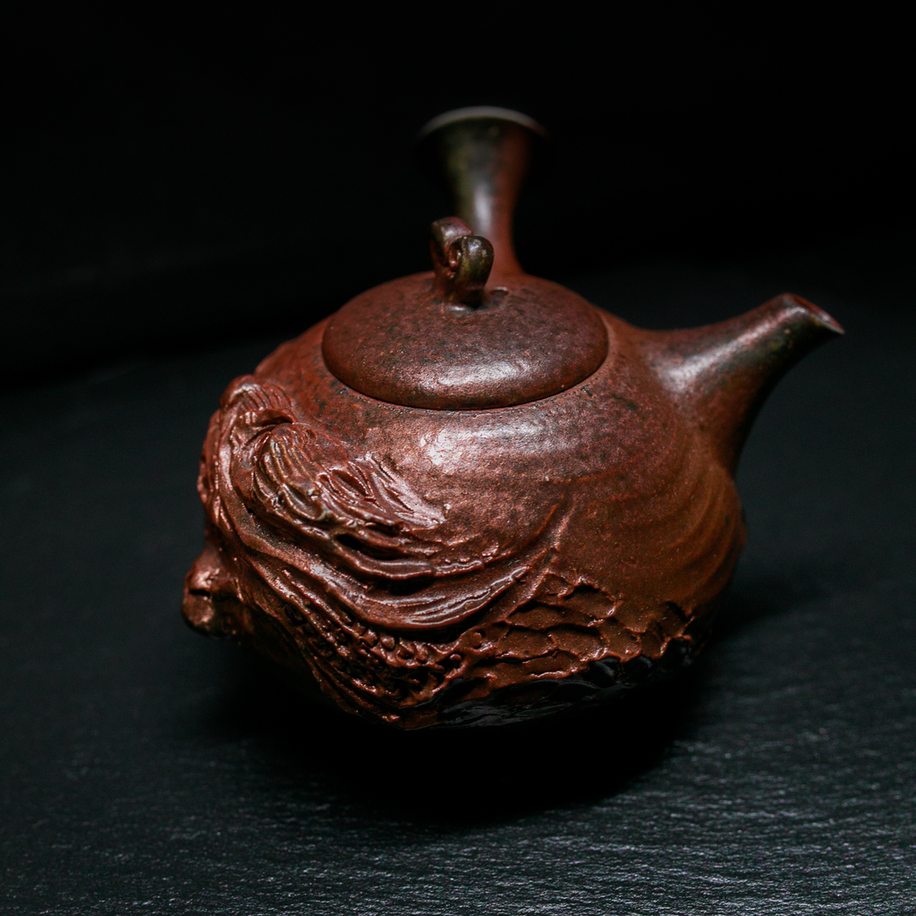 Tokoname-Yaki Kyusu Teapot, "Earth Dragon" - Yohei Konishi - 240ml