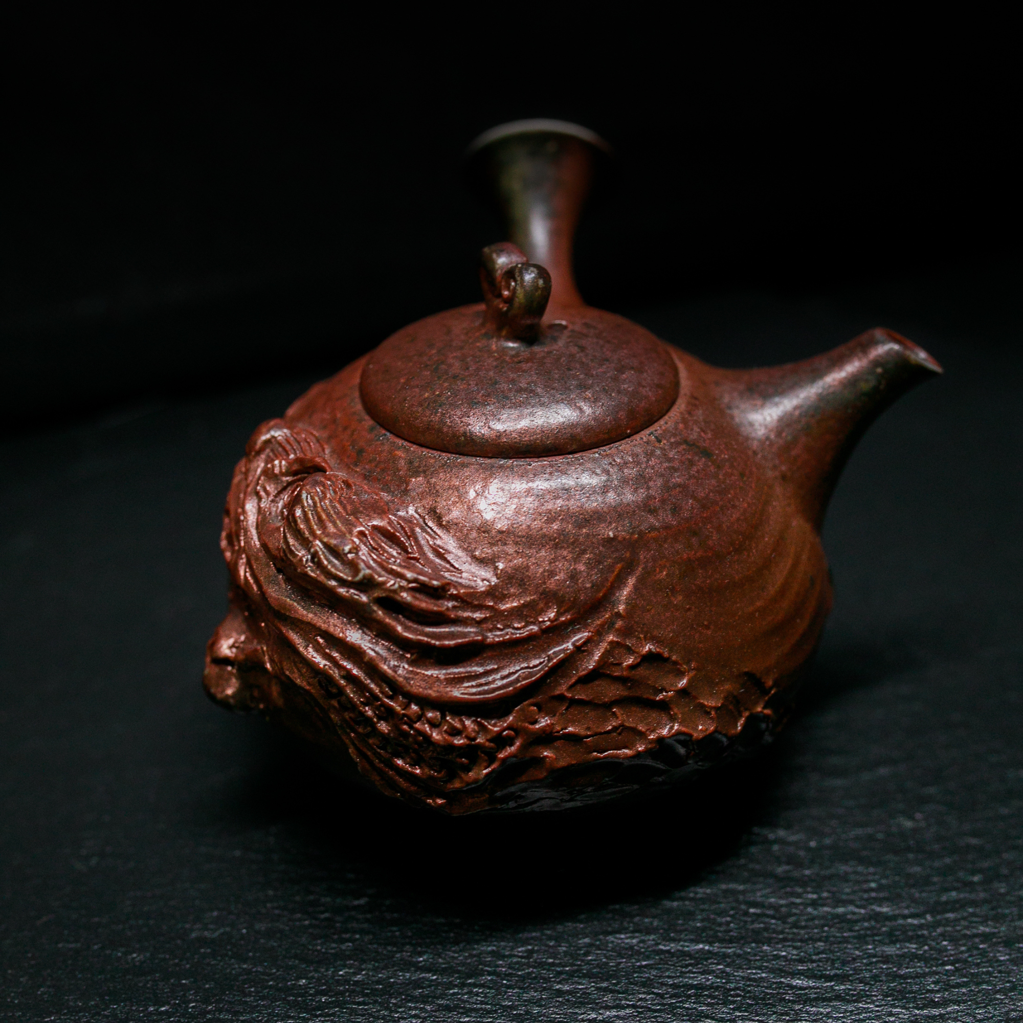 Tokoname-Yaki Kyusu Teapot, "Earth Dragon" - Yohei Konishi - 240ml