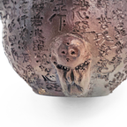 Tokoname-Yaki Kyusu Teapot, "Heart Sutra" - Yohei Konishi - 320ml