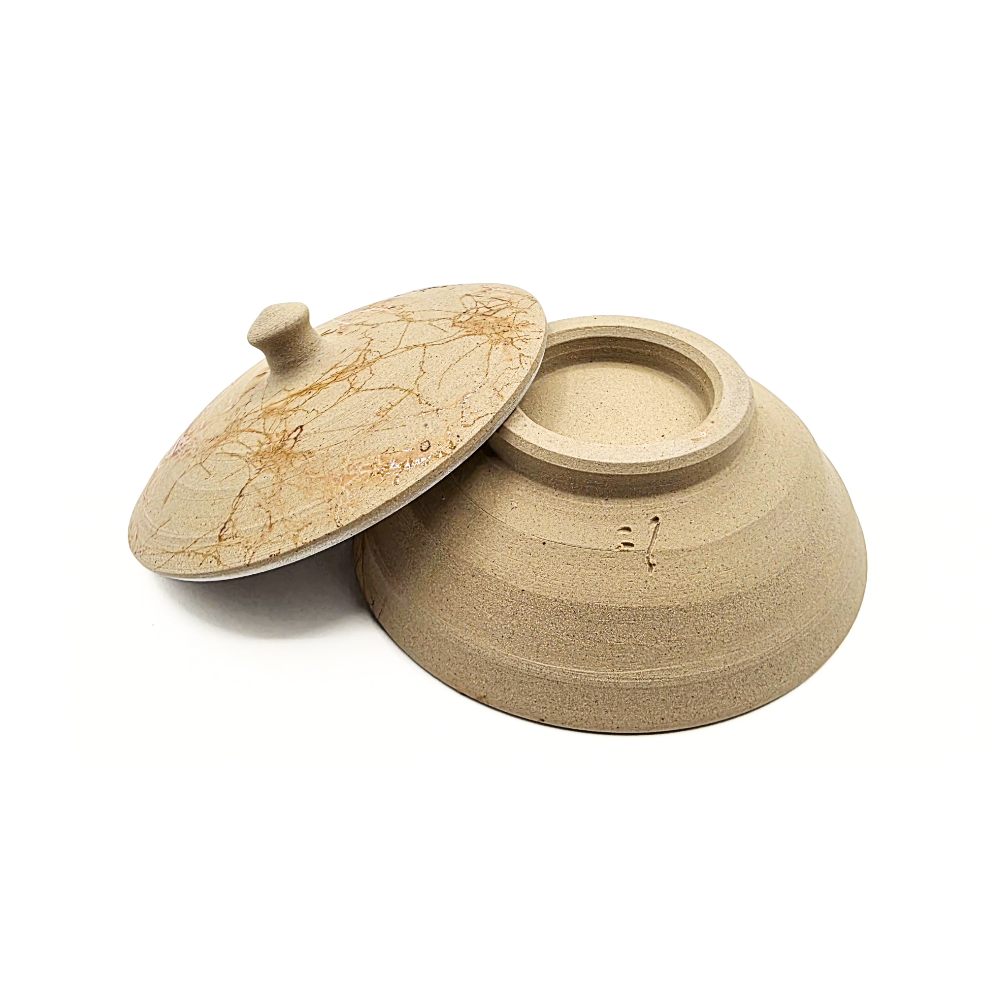 Tokoname-Yaki Shiboridashi Teapot, Seaweed-Fired "Mogake" - Tanikawa Jin - 80ml