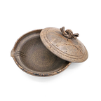 Tokoname-Yaki Shiboridashi Teapot, Seaweed-Fired "Mogake" - Tanikawa Jin - 80ml