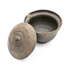 Tokoname-Yaki Shiboridashi Teapot, Seaweed-Fired "Mogake" - Tanikawa Jin – 160ml