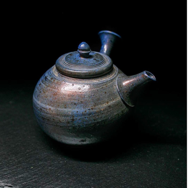 Blue Tokoname-Yaki Kyusu Teapot - Yohei Konishi - 280ml