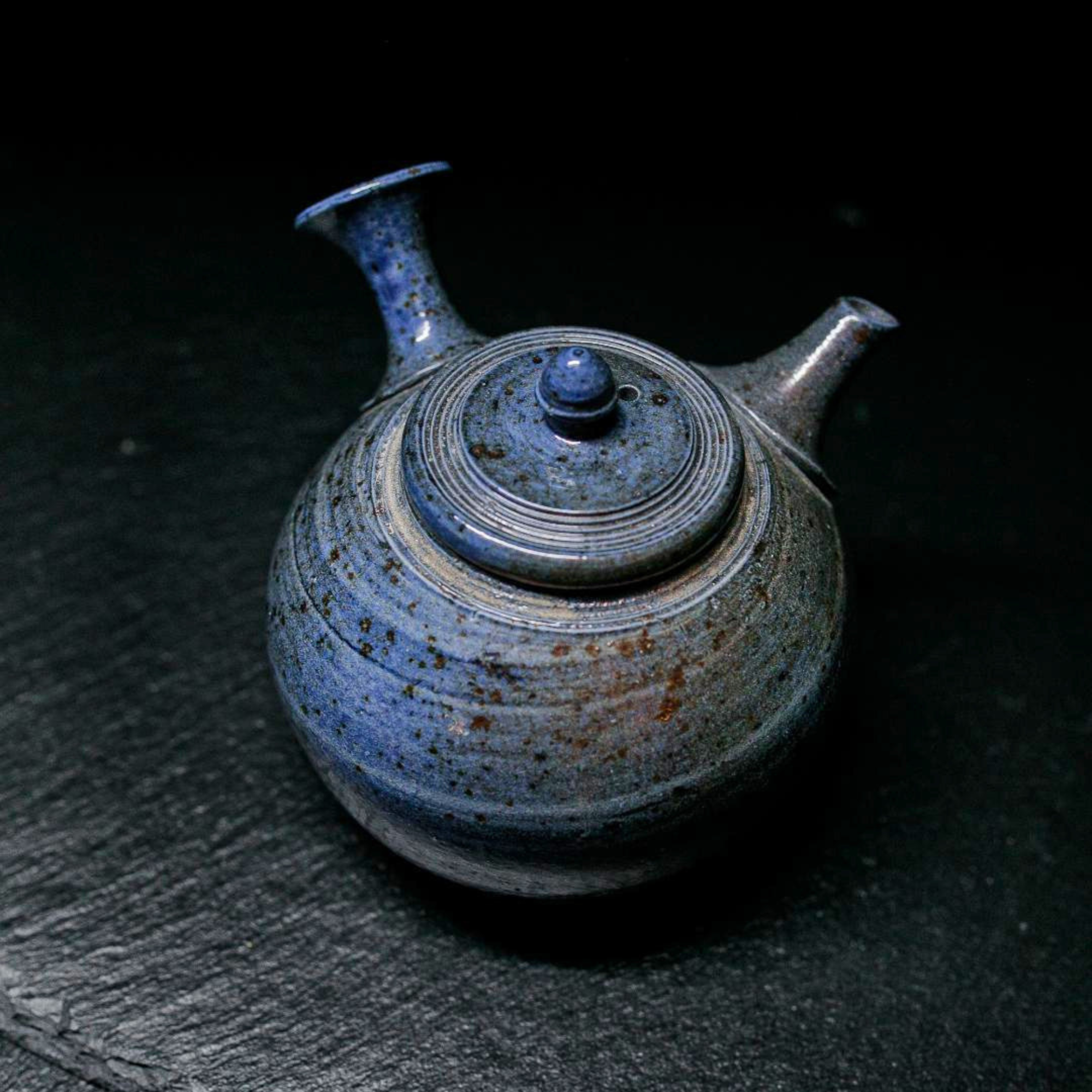 Blue Tokoname-Yaki Kyusu Teapot - Yohei Konishi - 280ml