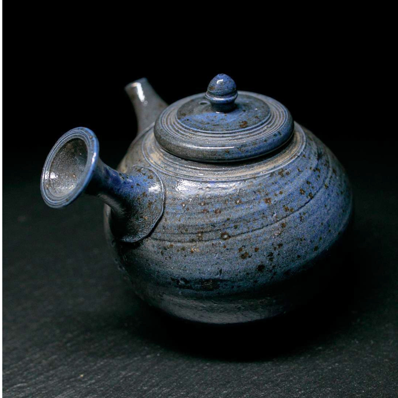 Blue Tokoname-Yaki Kyusu Teapot - Yohei Konishi - 280ml