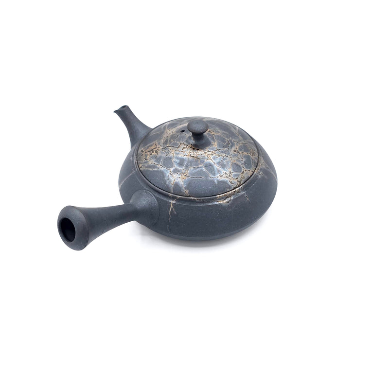 Blue Tokoname-Yaki, Mogake Japanese Kyusu Teapot - Fujita Tokuta-  210 ml