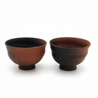 Yunomi Yōhen Red Clay Teacups, Pair - Katayama Hakusan