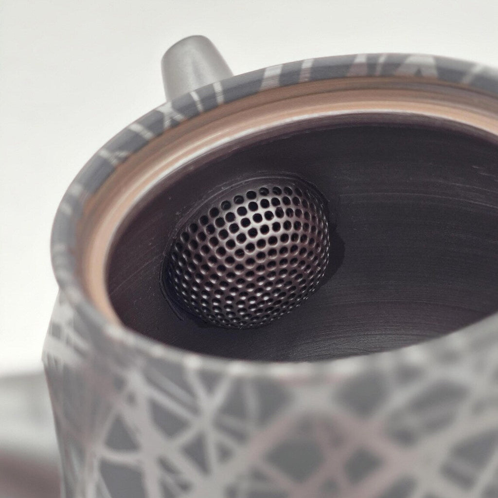 Banko-Yaki Kyusu Teapot, "Black Weaver" - Suigetsu III - 350ml