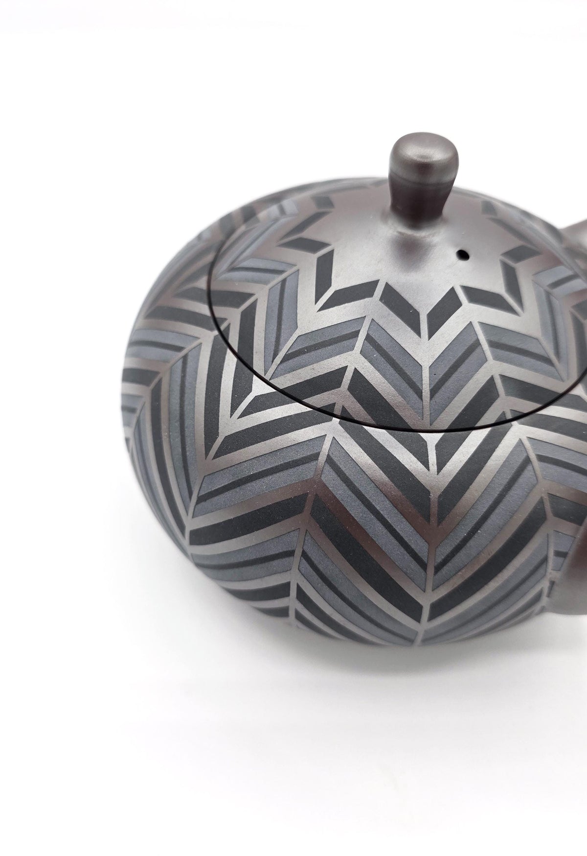 Banko-Yaki Kyusu Teapot - Suigetsu III - Geometric Yabane - 410ml
