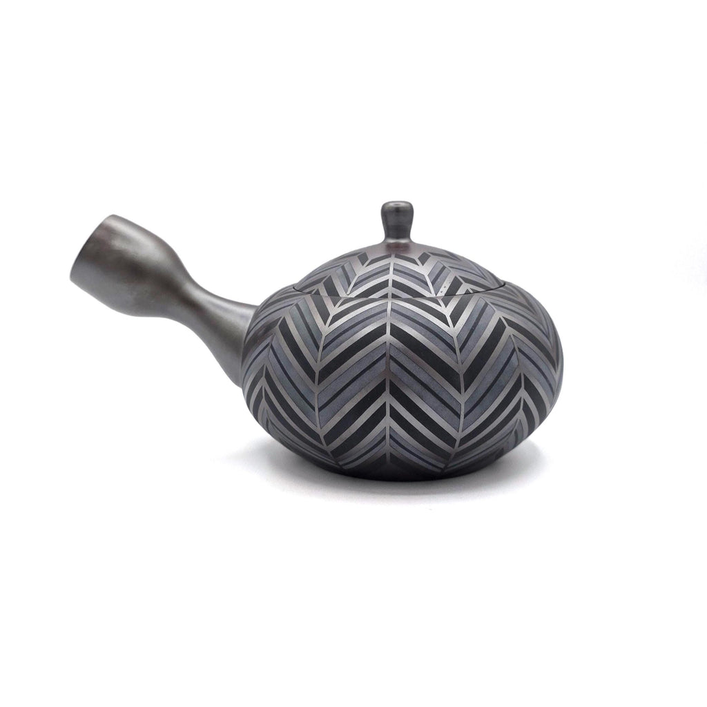 Banko-Yaki Kyusu Teapot - Suigetsu III - Geometric Yabane - 410ml