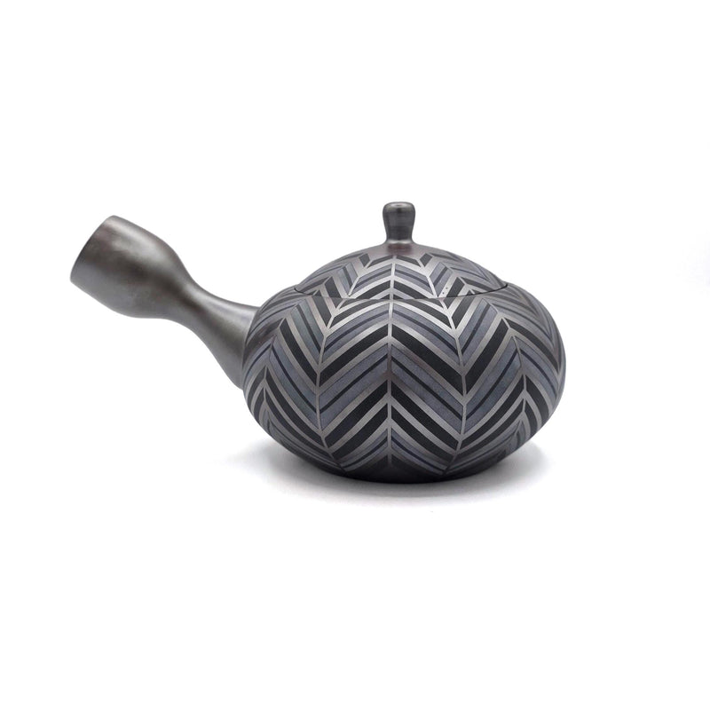 Banko-Yaki Kyusu Teapot - Suigetsu III - Geometric Yabane - 410ml