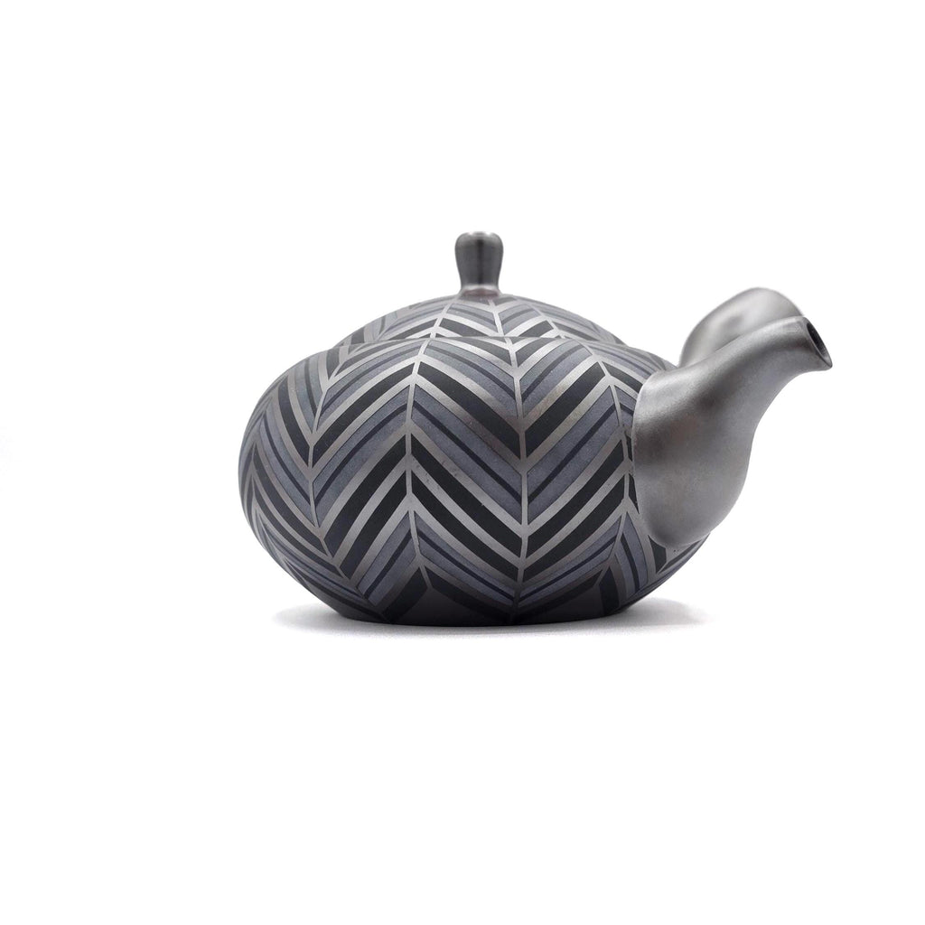 Banko-Yaki Kyusu Teapot - Suigetsu III - Geometric Yabane - 410ml