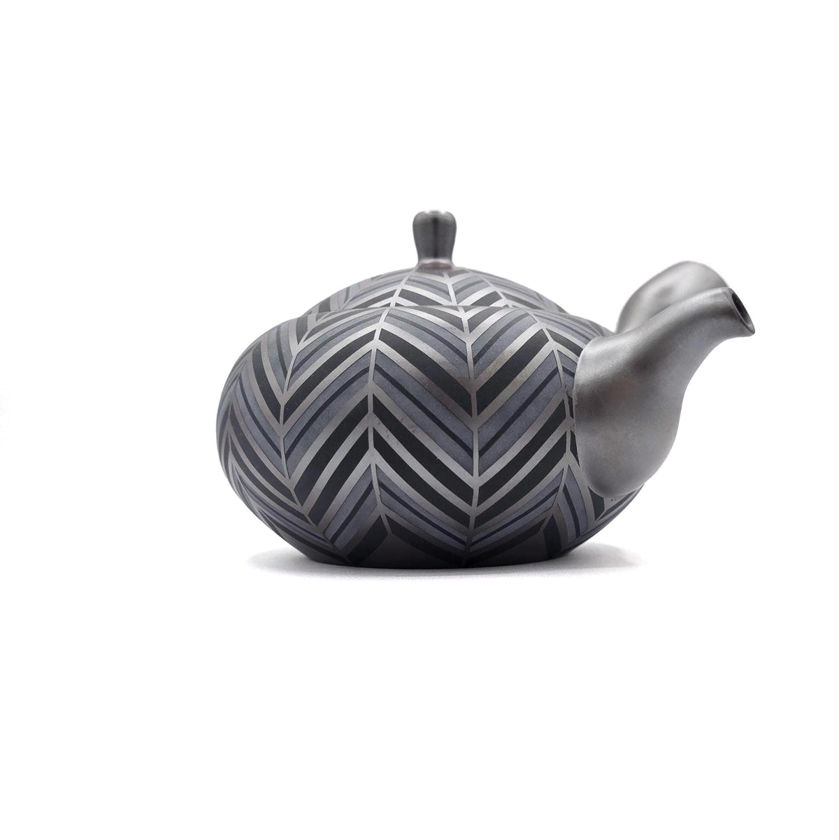 Banko-Yaki Kyusu Teapot - Suigetsu III - Geometric Yabane - 410ml