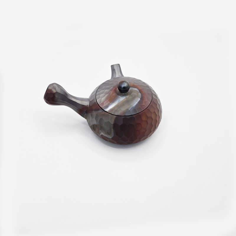 Banko-yaki Diamond-Cut Yohen Kyusu Teapot - Mori Iroku IV - 320ml