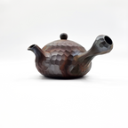 Banko-yaki Kyusu Teapot - Mori Iroku IV  - Yohen Finish, Diamond-Cut - 320ml