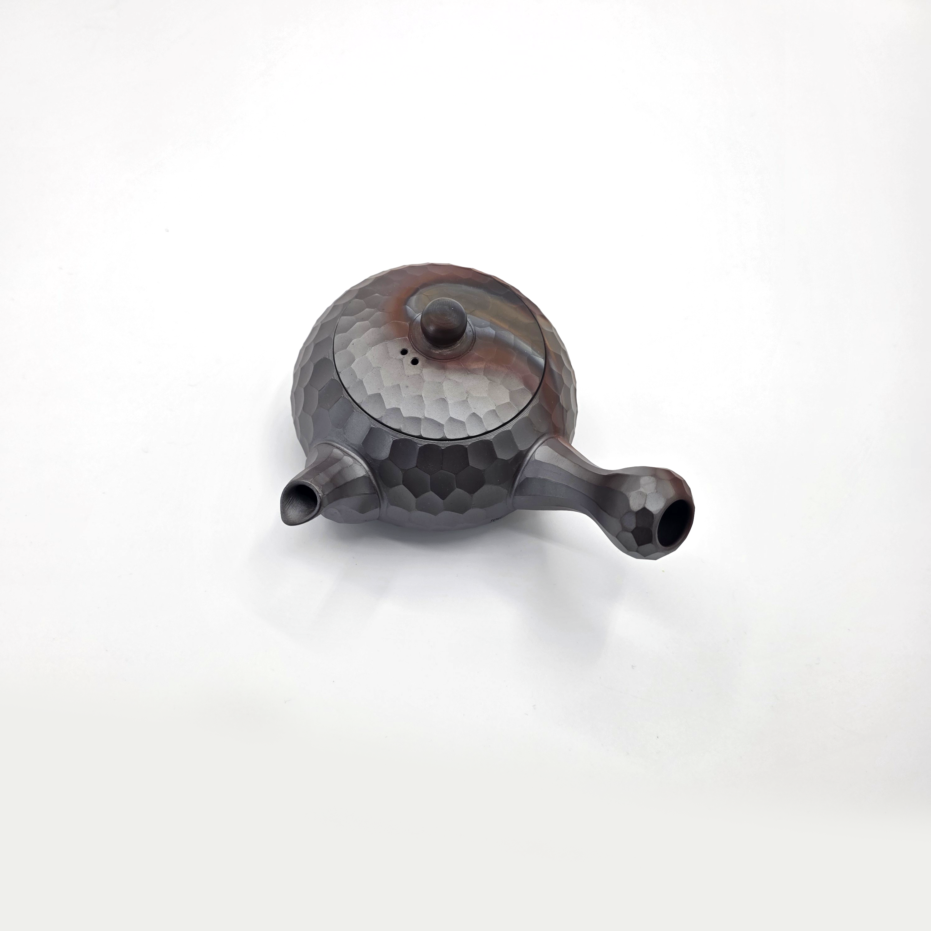 Banko-yaki Diamond-Cut Yohen Kyusu Teapot - Mori Iroku IV - 320ml