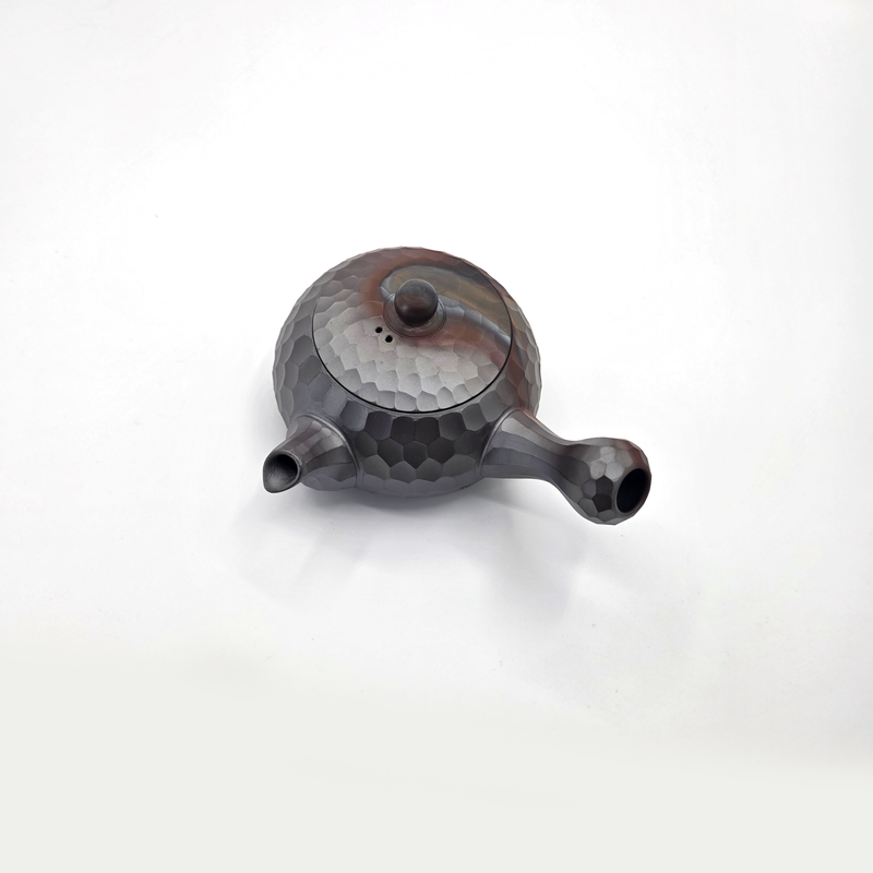 Banko-yaki Diamond-Cut Yohen Kyusu Teapot - Mori Iroku IV - 320ml