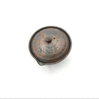 Tokoname-Yaki Shiboridashi Teapot, Seaweed-Fired "Mogake" - Tanikawa Jin – 160ml