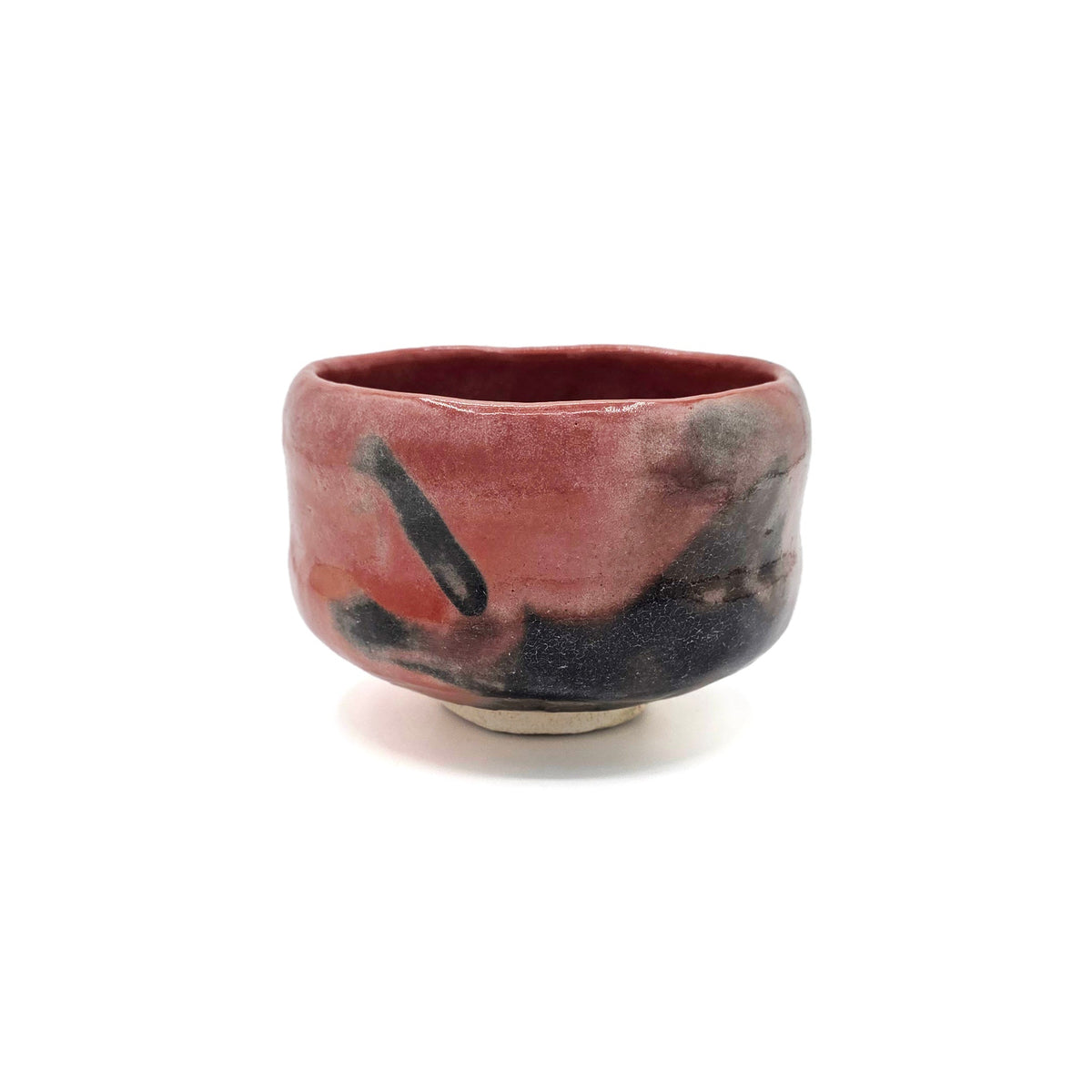 Raku-Yaki Red Raku Chawan -Rakunyū- Kyoto