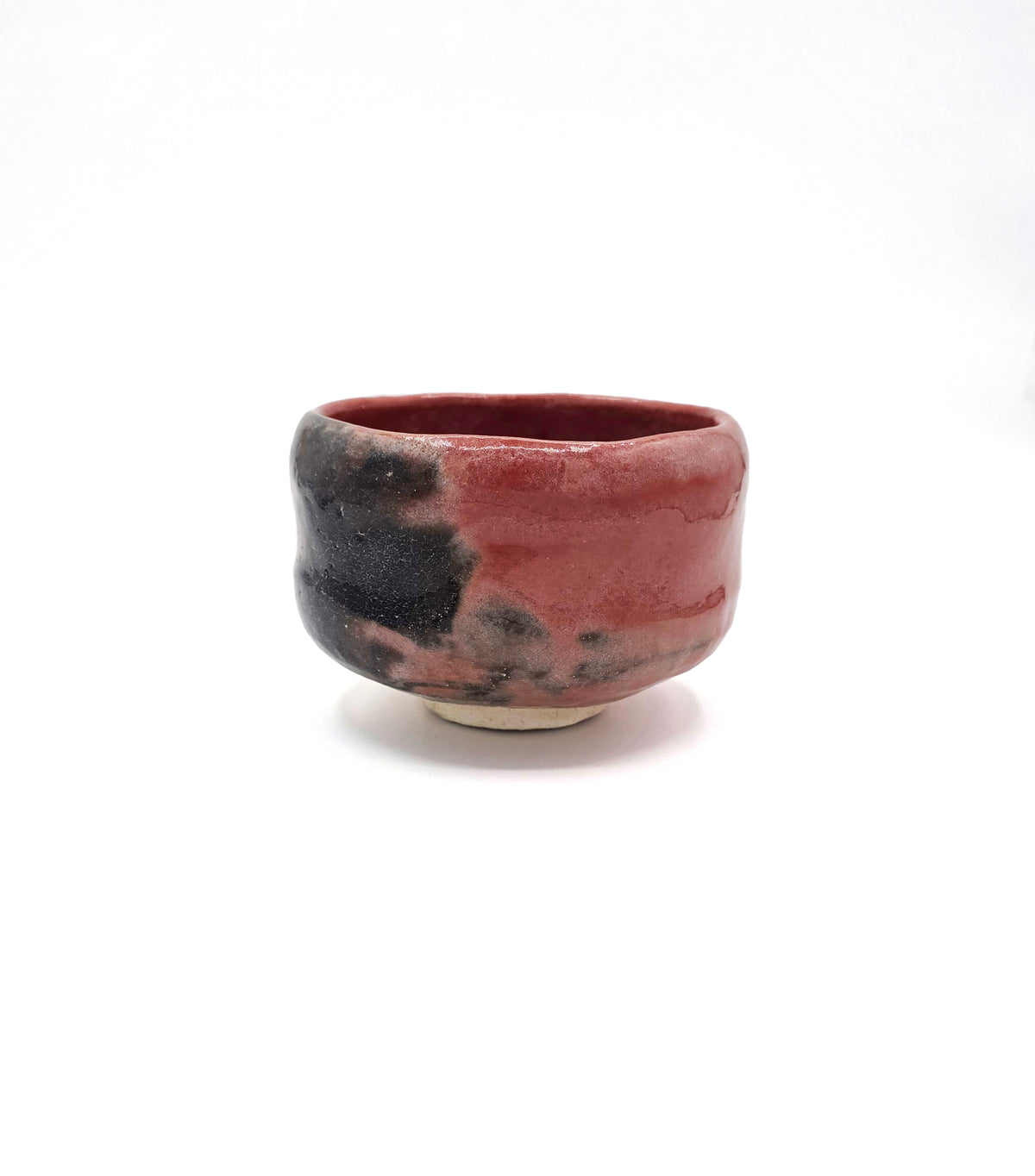 Raku-Yaki Red Raku Chawan -Rakunyū- Kyoto