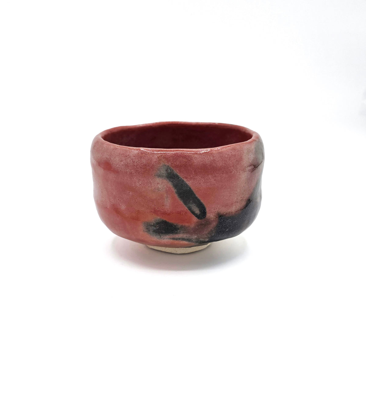 Raku-Yaki Red Raku Chawan -Rakunyū- Kyoto