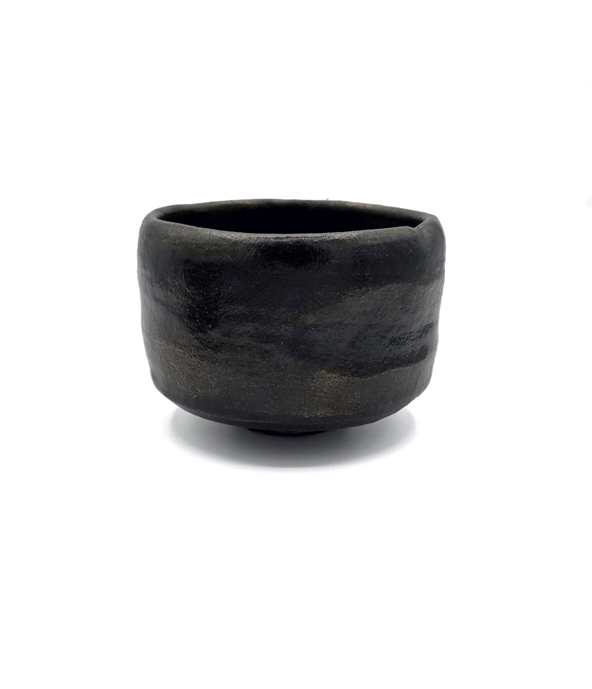 Raku-Yaki Black Raku Chawan - Rakunyū - Kyoto