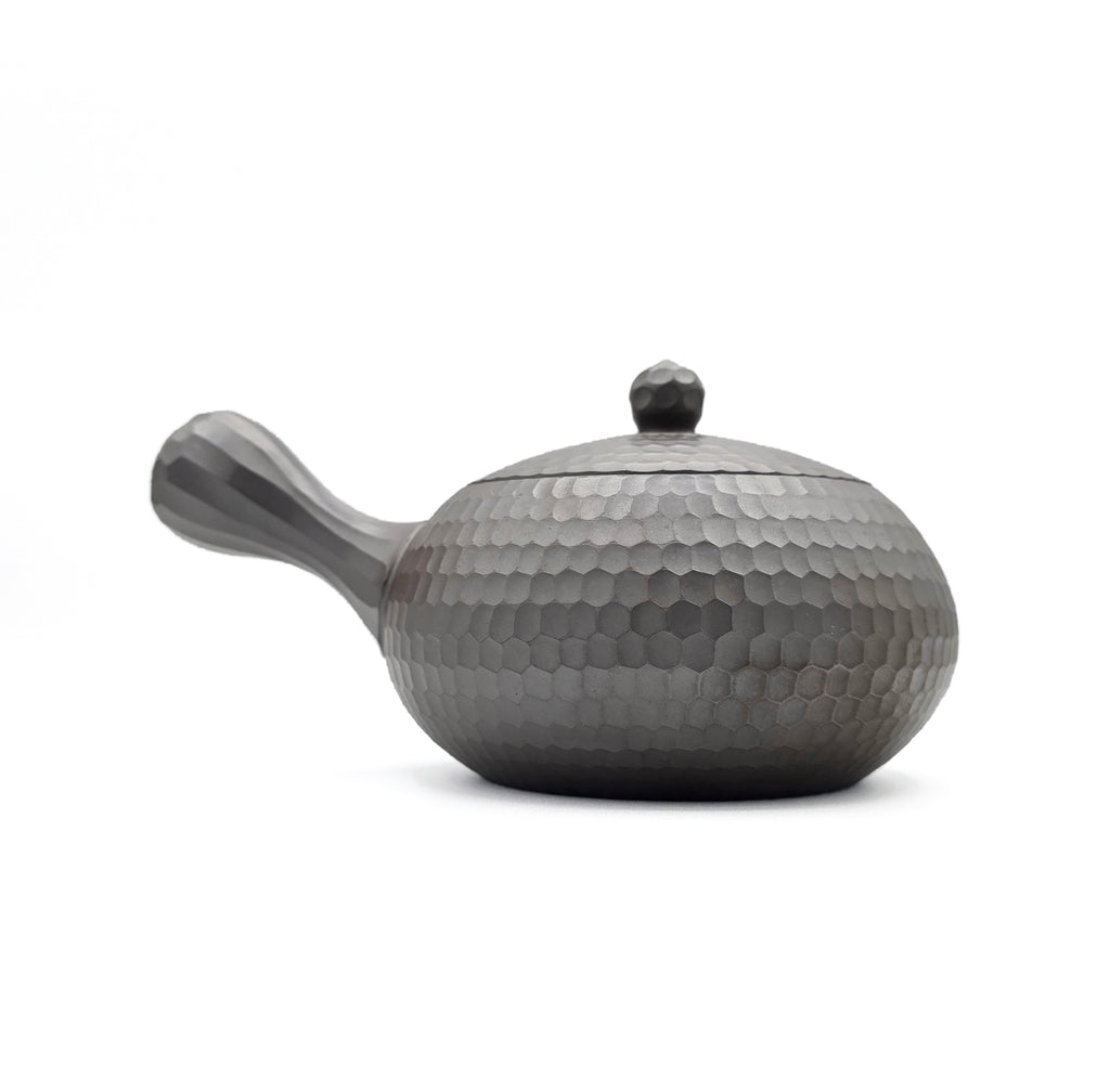 Banko-Yaki Kyusu Teapot, Medium Diamond Cut - Mori Iroku IV - 320ml