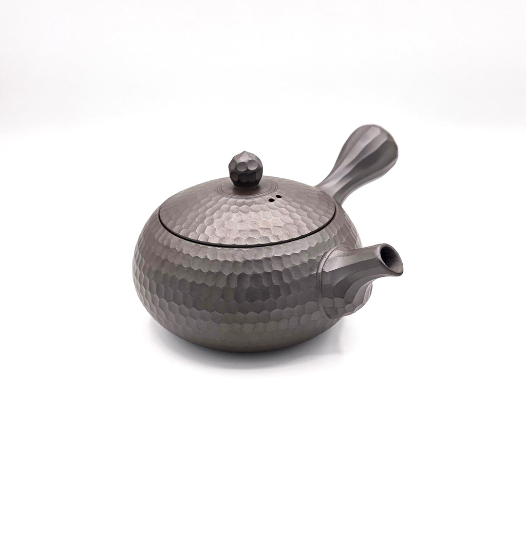 Banko-Yaki Kyusu Teapot, Medium Diamond Cut - Mori Iroku IV - 320ml