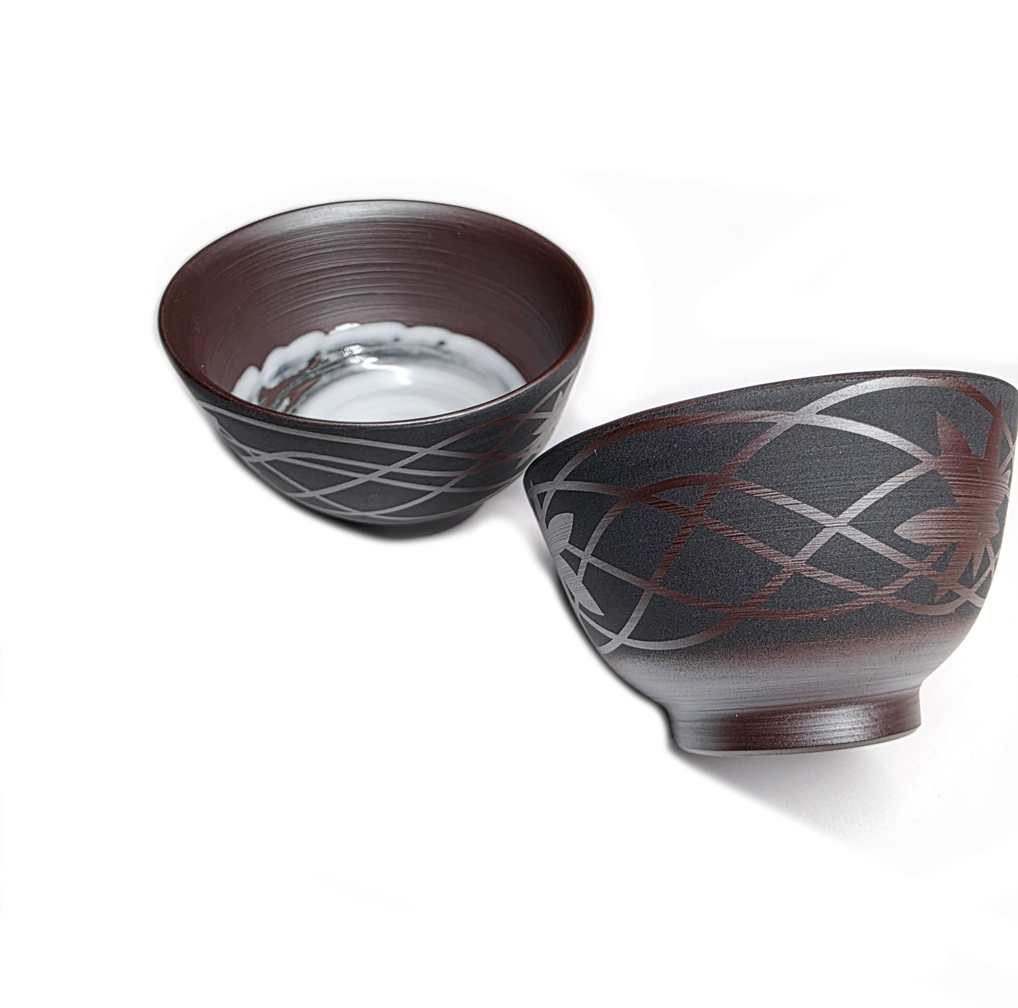 Yunomi Teacup, Banko-Yaki, Pair - Suigetsu Kiln - 80ml