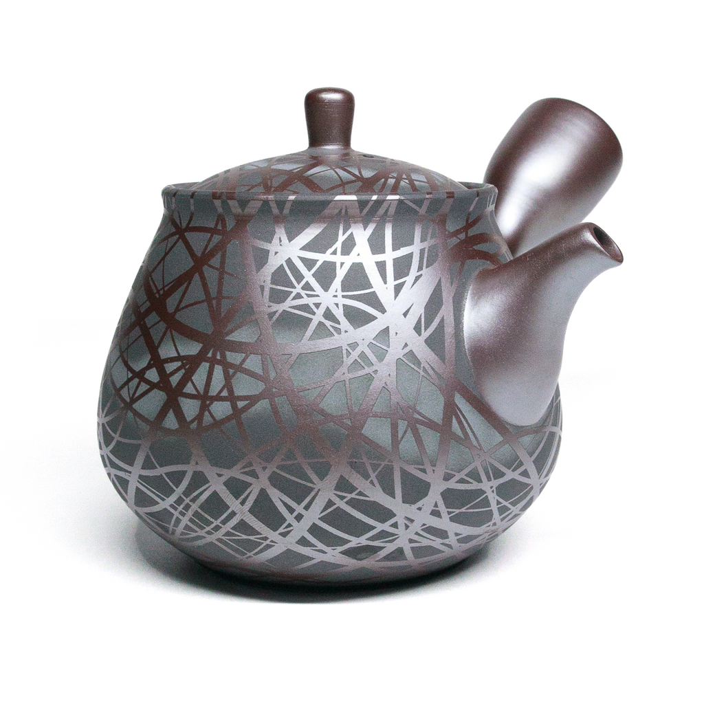 Banko-Yaki Kyusu Teapot, "Black Weaver" - Suigetsu III - 350ml