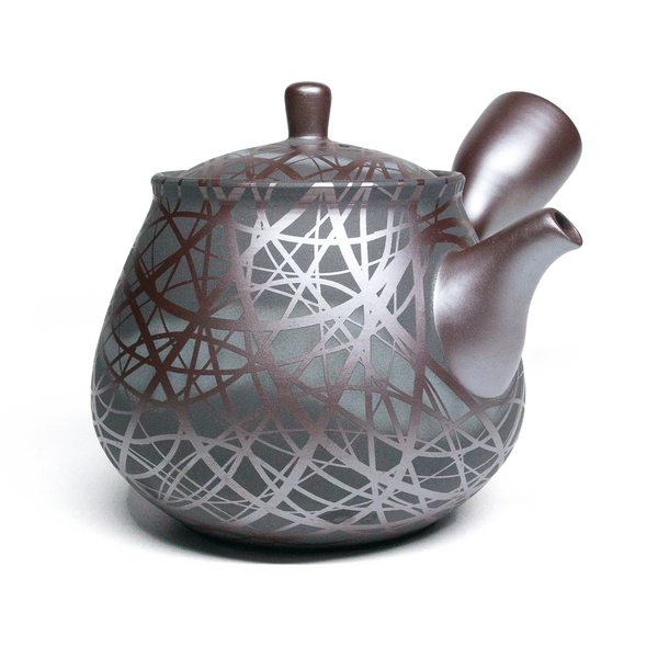 Banko-Yaki Kyusu Teapot, "Black Weaver" - Suigetsu III - 350ml