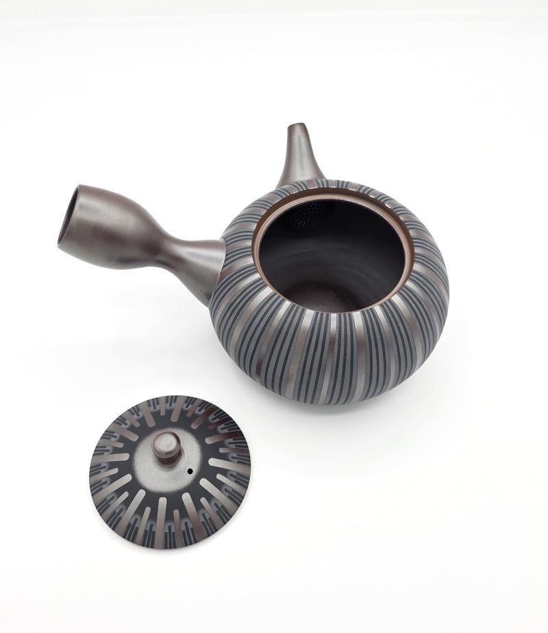 Banko-Yaki Kyusu Teapot, "Thousand Lines" - Suigetsu III - 400ml