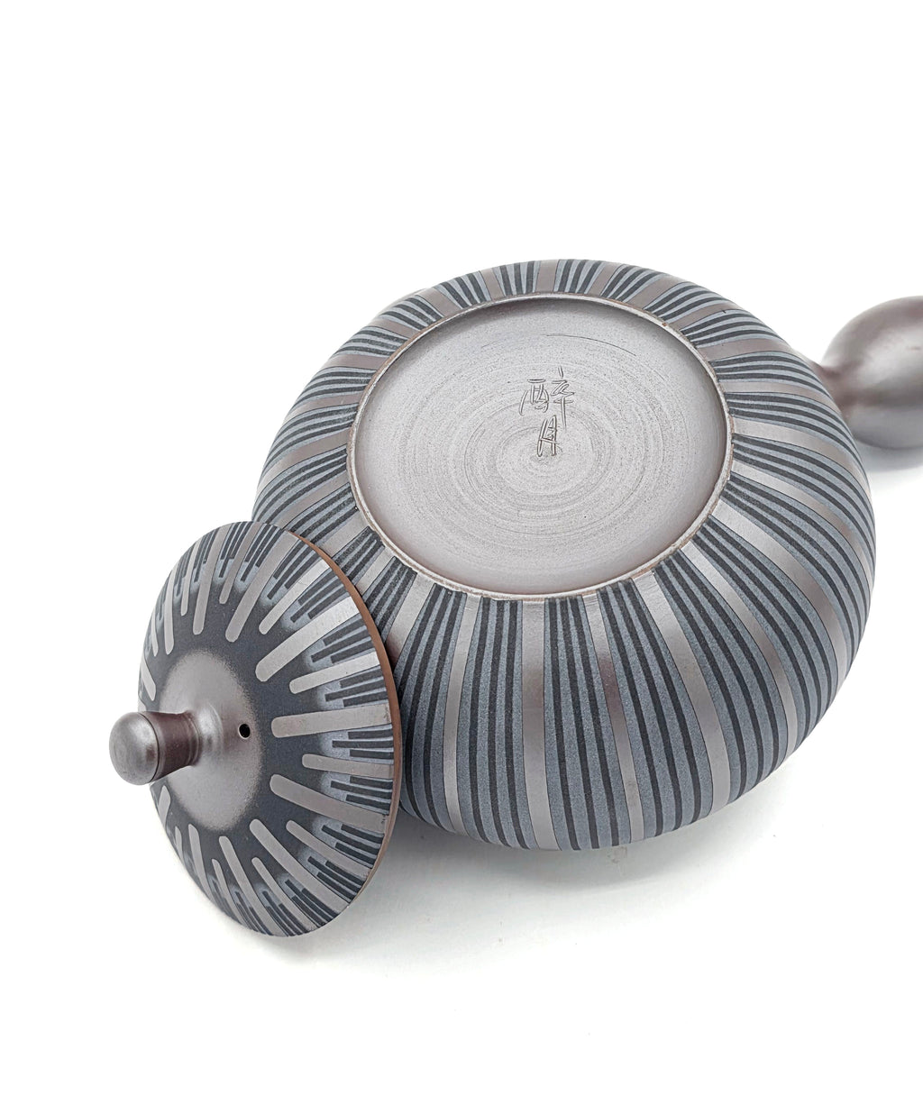 Banko-Yaki Kyusu Teapot, "Thousand Lines" - Suigetsu III - 400ml