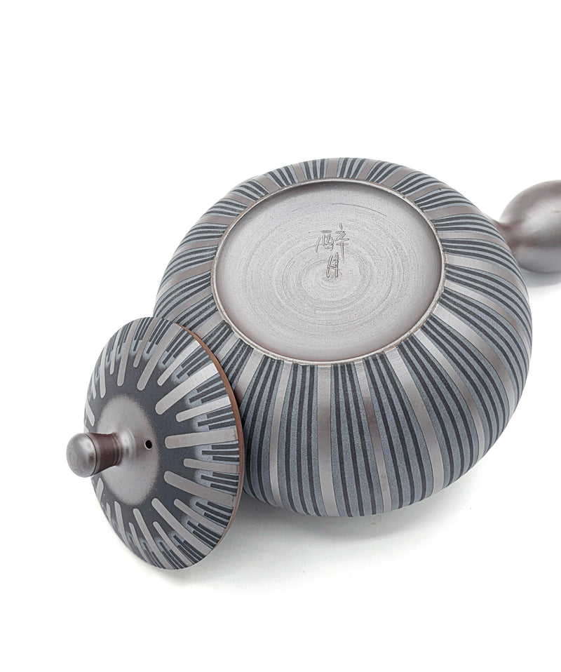 Banko-Yaki Kyusu Teapot, "Thousand Lines" - Suigetsu III - 400ml