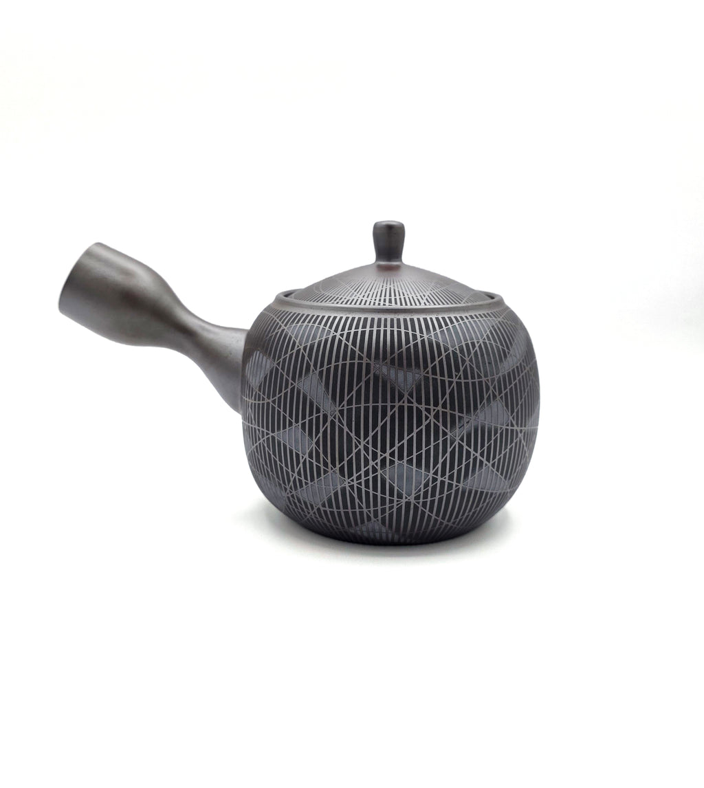 Banko-Yaki Kyusu Teapot, "Kagome" - Suigetsu III - 490ml